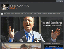 Tablet Screenshot of brianclaypoolmedia.com